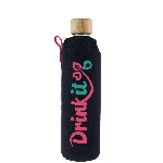 Drink it Skleněná láhev s neoprénovým obalem Tyrksit 350ml
