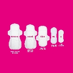 FLO Ultra tenké menstruační vložky z bio bambusu s křidélky 16 ks denních