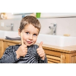 Pandoo Bambusový kartáček pro děti Medium Soft sada 4 ks