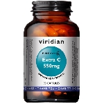 Viridian Extra C 550mg Vitamín C 90 kapslí 