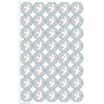 UV samolepky kolečka 40 ks