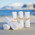 Pandoo Bambusová žínka 25 x 25 cm sada 6 ks