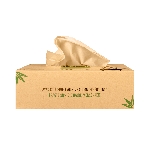 Pandoo Jednorázové bambusové kapesníky 3 vrstvé balení 100 ks