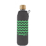 Drink it Skleněná láhev s neoprénovým obalem Lemonka 350ml