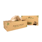 Pandoo Jednorázové bambusové kapesníky 3 vrstvé balení 100 ks