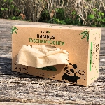 Pandoo Jednorázové bambusové kapesníky 3 vrstvé balení 100 ks