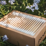 Pandoo Bambusové vatové tyčinky do uší s bio bavlnou 200 ks