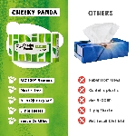 The Cheeky Panda Jednorázové bambusové kapesníky bílé 3 vrstvé balení 80 ks