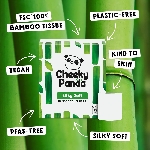 The Cheeky Panda Bambusový toaletní papír bílý 3 vrstvý balení 9 ks