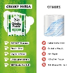 The Cheeky Panda Bambusový toaletní papír bílý 3 vrstvý balení 9 ks