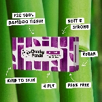 The Cheeky Panda Jednorázové bambusové kapesníky s balzámem bílé 4 vrstvé balení 64 ks