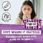 The Cheeky Panda Jednorázové bambusové kapesníky s balzámem bílé 4 vrstvé balení 64 ks