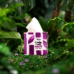 The Cheeky Panda Jednorázové bambusové kapesníky s balzámem bílé 4 vrstvé balení v boxu 48 ks