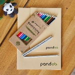 Pandoo Poznámkový blok z bambusových vláken A5 5 ks