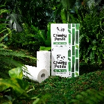 The Cheeky Panda Jednorázové bambusové kuchyňské utěrky bílé 2 vrstvé balení 2 ks