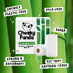 The Cheeky Panda Jednorázové bambusové kuchyňské utěrky bílé 2 vrstvé balení 2 ks