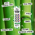 The Cheeky Panda Jednorázová bambusová brčka vícebarevná 100 ks