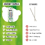 The Cheeky Panda Jednorázová bambusová brčka vícebarevná 100 ks