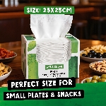 The Cheeky Panda Jednorázové bambusové koktejlové skládané ubrousky bílé 2 vrstvé balení 100 ks