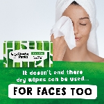 The Cheeky Panda Jednorázové bambusové multifunkční suché ubrousky balení 100 ks