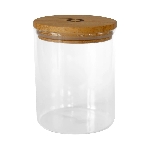 Pandoo Dóza na potraviny z borosilikátového skla s bambusovým víčkem 800 ml