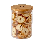 Pandoo Dóza na potraviny z borosilikátového skla s bambusovým víčkem 800 ml