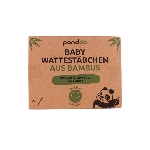 Pandoo Bambusové dětské vatové tyčinky do uší s bio bavlnou 55 ks