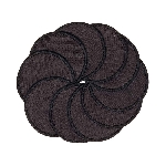 Pandoo Pratelné odličovací tamponky z bio bavlny 10ks černé