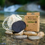 Pandoo Pratelné odličovací tamponky z bio bavlny 10ks černé