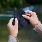 Pandoo Pratelné odličovací tamponky z bio bavlny 10ks černé