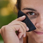 Pandoo Pratelné odličovací tamponky z bio bavlny 10ks černé