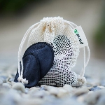 Pandoo Pratelné odličovací tamponky z bio bavlny 10ks černé