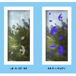 UV samolepky siluety 9 ks