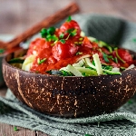 Pandoo Kokosová miska a lžíce set 2ks