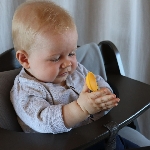 Pandoo Dětské bambusové lžičky s měkkou silikonovou hlavičkou 5 ks