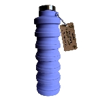 Pandoo Skládací silikonová láhev na pití 700 ml fialová