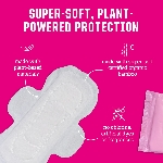 FLO Ultra tenké menstruační vložky z bio bambusu s křidélky 14 ks nočních