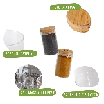 Pandoo Dóza na potraviny z borosilikátového skla s bambusovým víčkem 160 ml