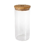 Pandoo Dóza na potraviny z borosilikátového skla s bambusovým víčkem 1300 ml