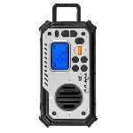 POWERplus Bison Solární rádio DAB, FM s dynamem, powerbankou a světlem