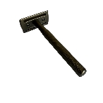 Pandoo Kovový holicí strojek bez stojanu a 10 ks žiletek černý