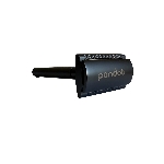 Pandoo Kovový holicí strojek bez stojanu a 10 ks žiletek černý