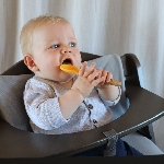 Pandoo Dětské bambusové lžičky s měkkou silikonovou hlavičkou 5 ks