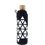 Drink it Skleněná láhev s neoprénovým obalem Triangl 350ml