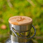 Pandoo Nerezová termoska s bambusovým víčkem 350 ml