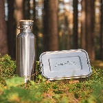 Pandoo Nerezová termoska s bambusovým víčkem 350 ml