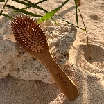 Pandoo Bambusový kartáč na vlasy s přírodními štětinami poškozený obal