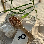 Pandoo Bambusový kartáč na vlasy s přírodními štětinami poškozený obal