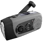 POWERplus Coyote Solární LED svítilna s dynamem, FM rádiem a powebankou 3v1