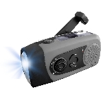 POWERplus Coyote Solární LED svítilna s dynamem, FM rádiem a powebankou 3v1